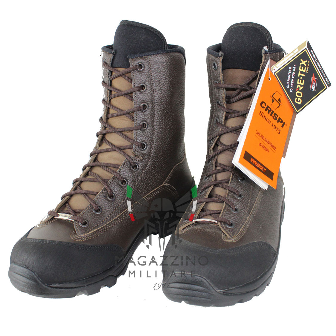 Anfibi Militari Esercito Gore Tex Crispi Tiger Testa Di Moro Suola Vibram