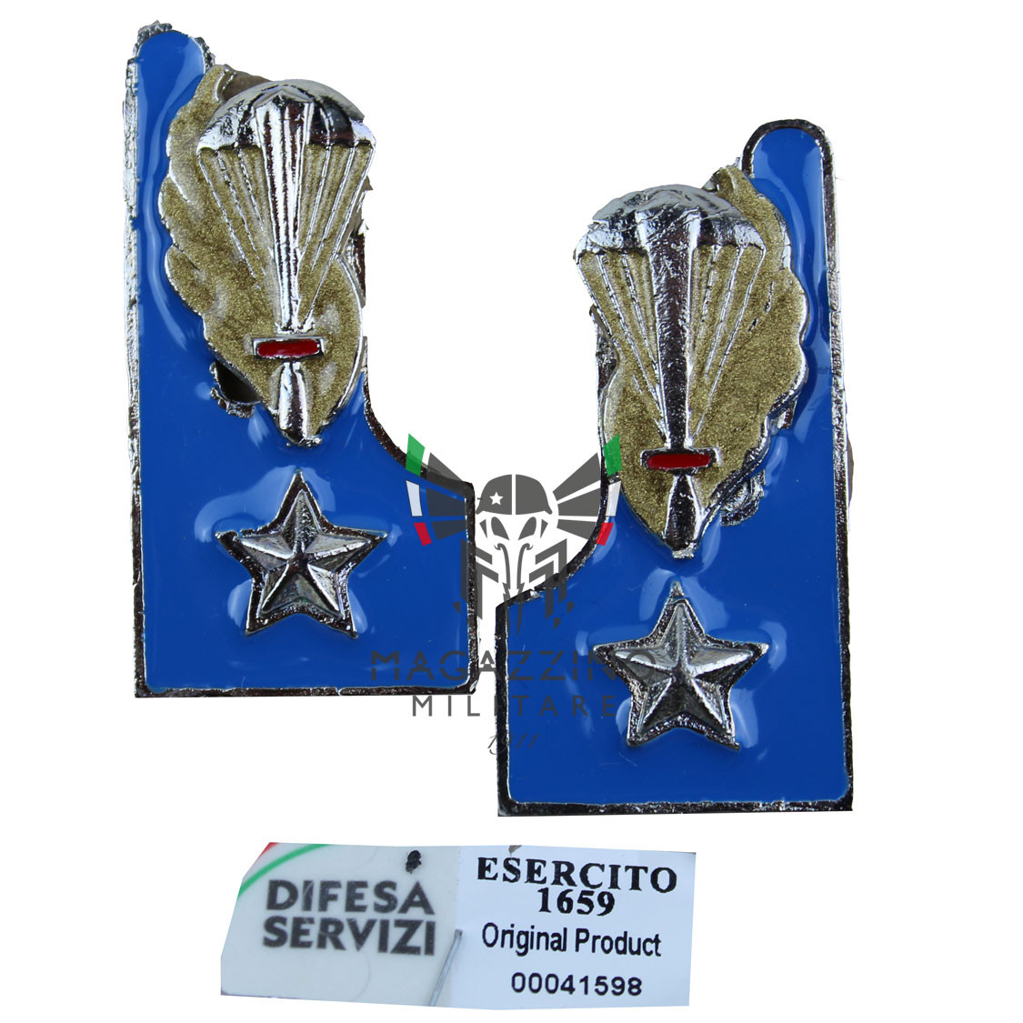 Enamelled metal insignia for jacket Folgore Paradacutisti 185°