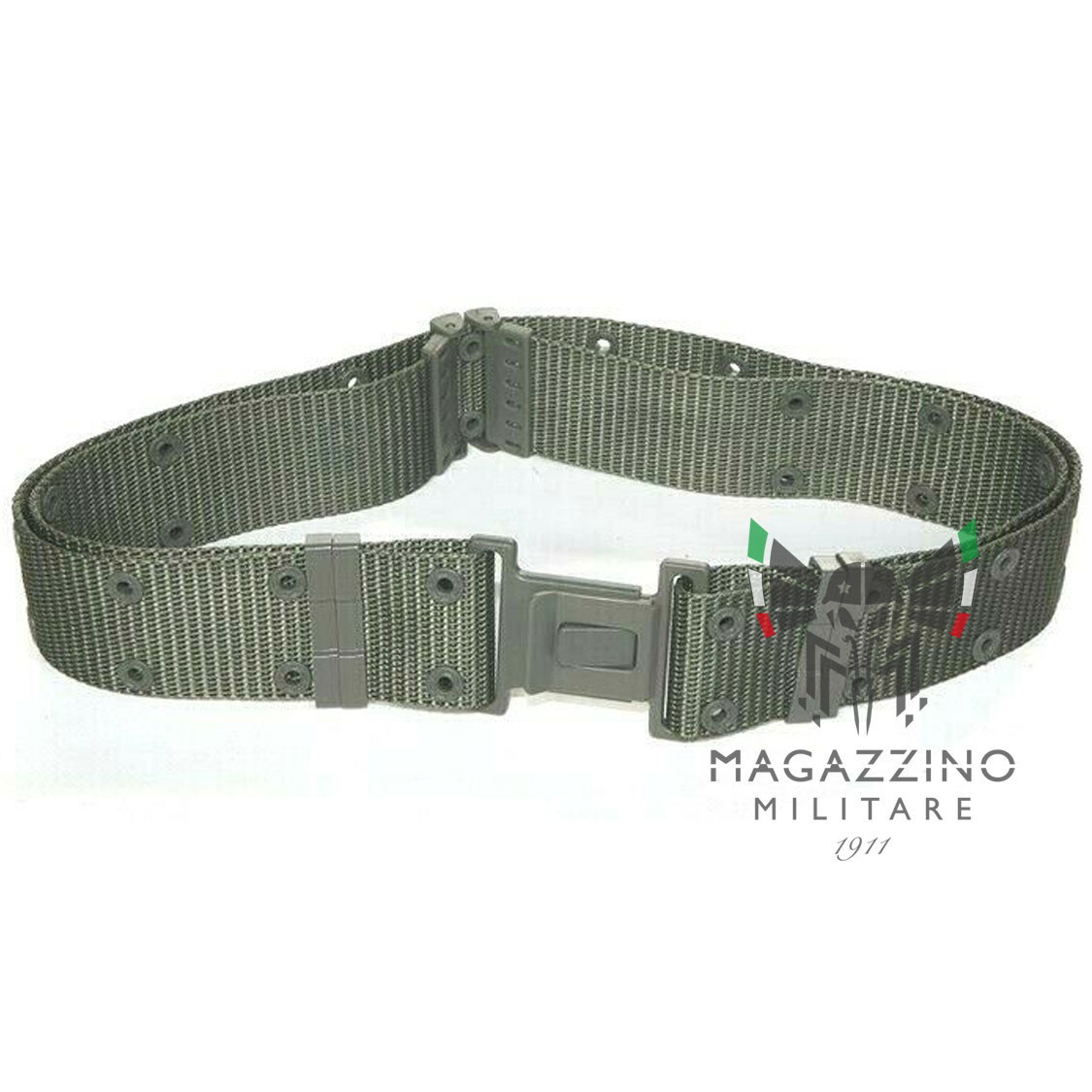 BELT Original Italian Army MILITARY TACTICAL QUICK RELEASE Green