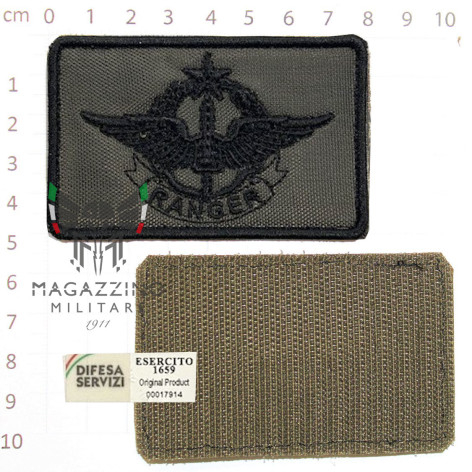 Patch Toppa Brevetto Militare Alpini Ranger 4° reggimento Esercito Italiano