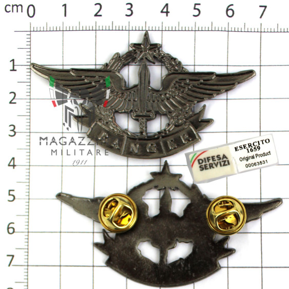 PINS SPILLA BREVETTO MILITARE PARACADUTISTI 4 ° REGGIMENTO ALPINI RANGER ANNERITO