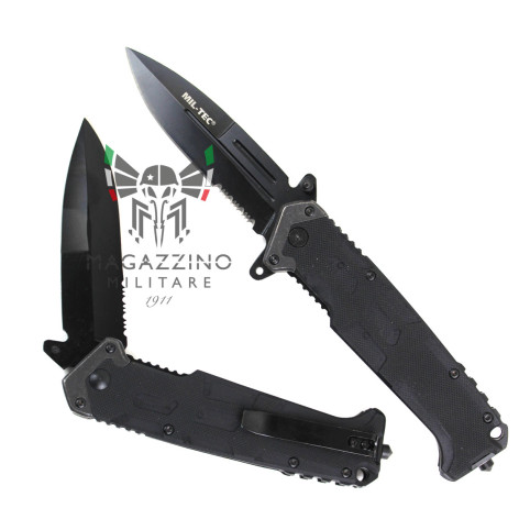 Coltello tascabile pieghevole Assault Nero Apertura assistita