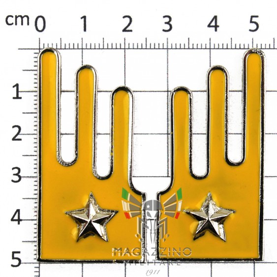 MOSTRINE METALLO SMALTATO 4° Cavalleria Genova (145)