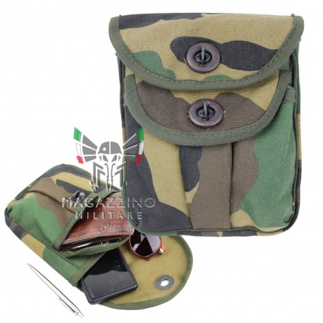 Borsa da Cintura Ranger in Canapa Cotone 2 Scomparti CAMO