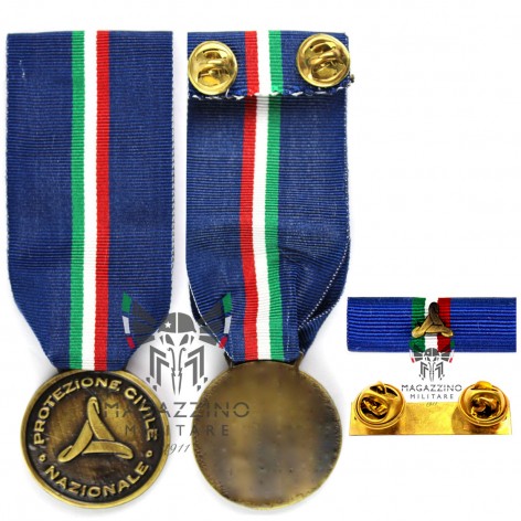 Bronze Civil Protection Medal and/or Ribbon 3rd class