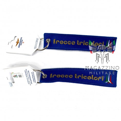 Blue Keychain Embroidered FRECCE Tricolori