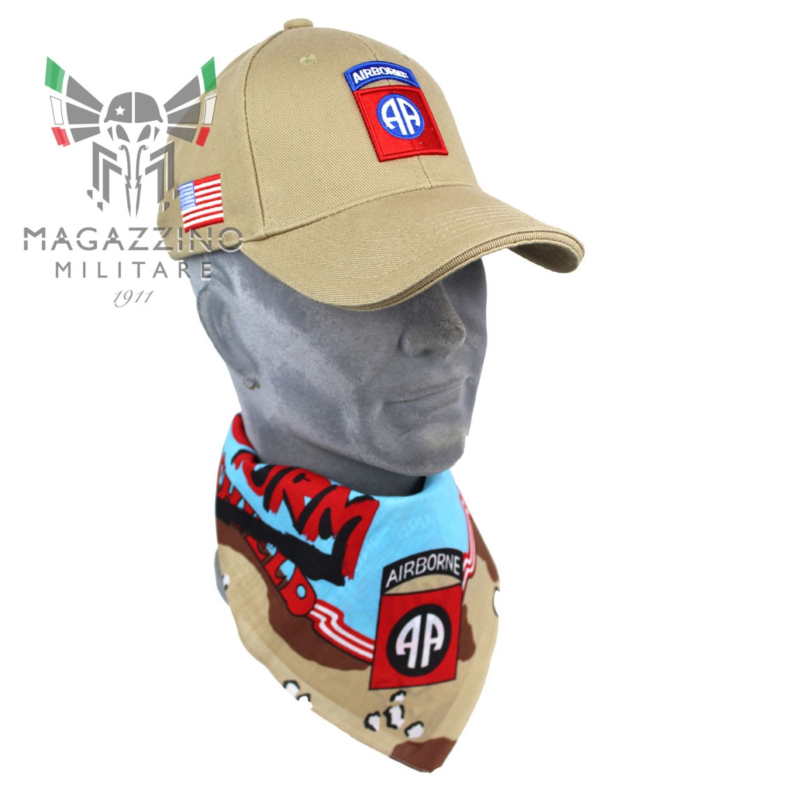 82nd Airborne Division Baseball Cap US Paratroopers Coyote Tan