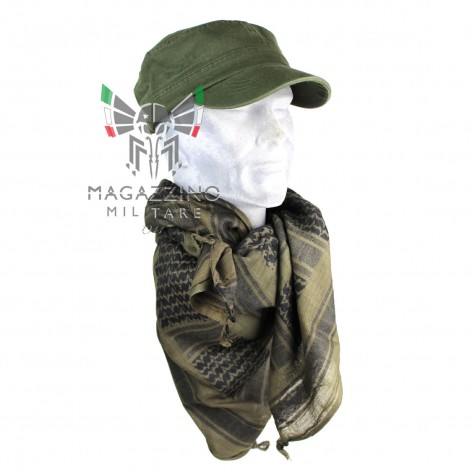 Green Israeli KEFIAH Shamag DEFCON 5 Military Scarf Cotton