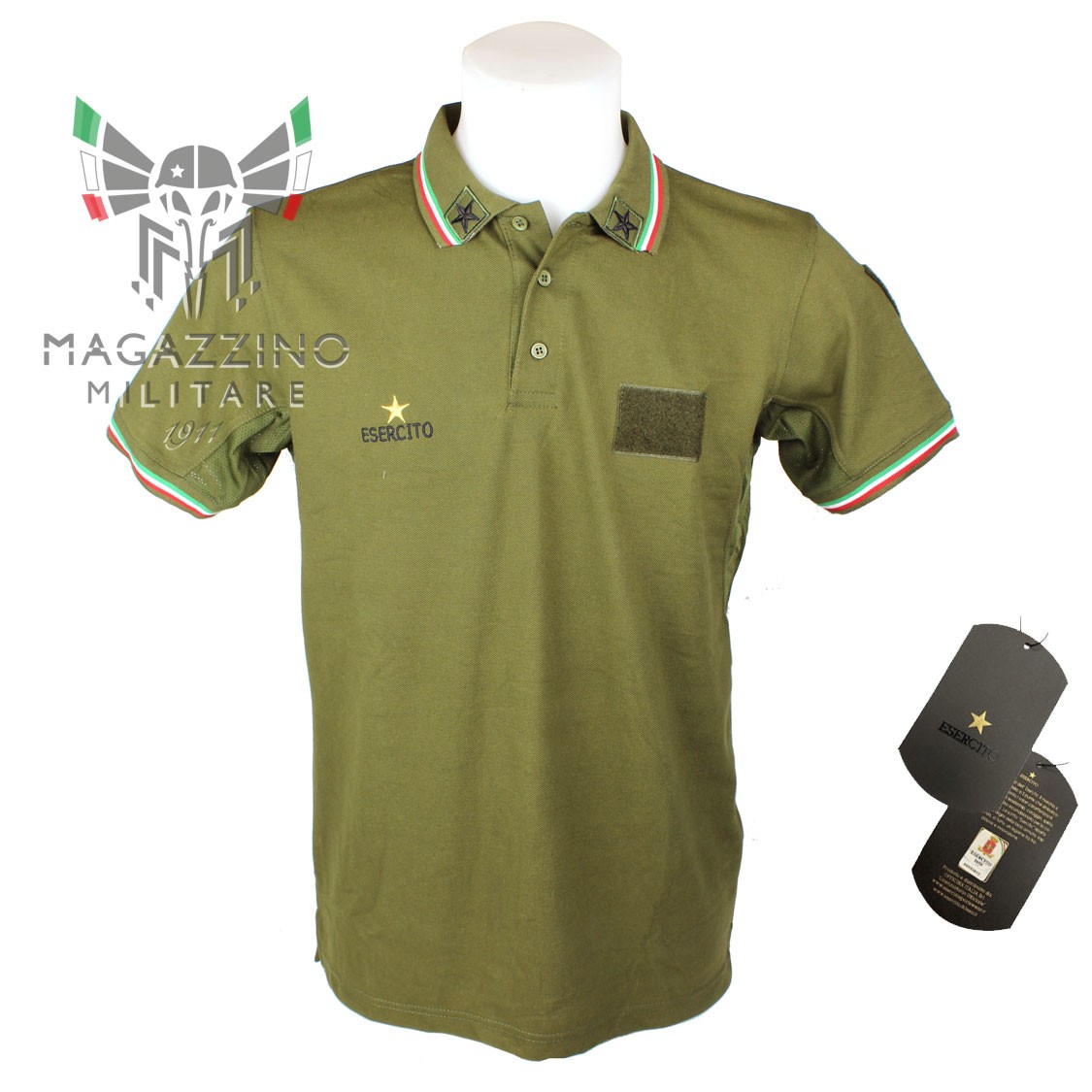 Italian Army Polo Logo and Distinctive Accessories