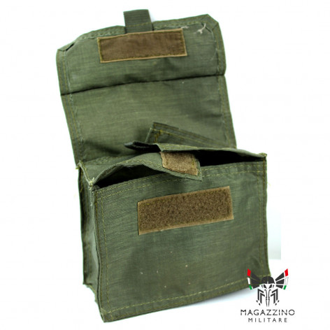 OD Original Italian Army Pouche horizontal nylon interior