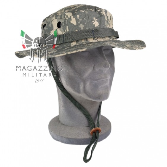 Cappello Militare Modello Jungla AT-Digital ACU Tipo OCP US Army Jungle Boonie Hat ACU AT Digital