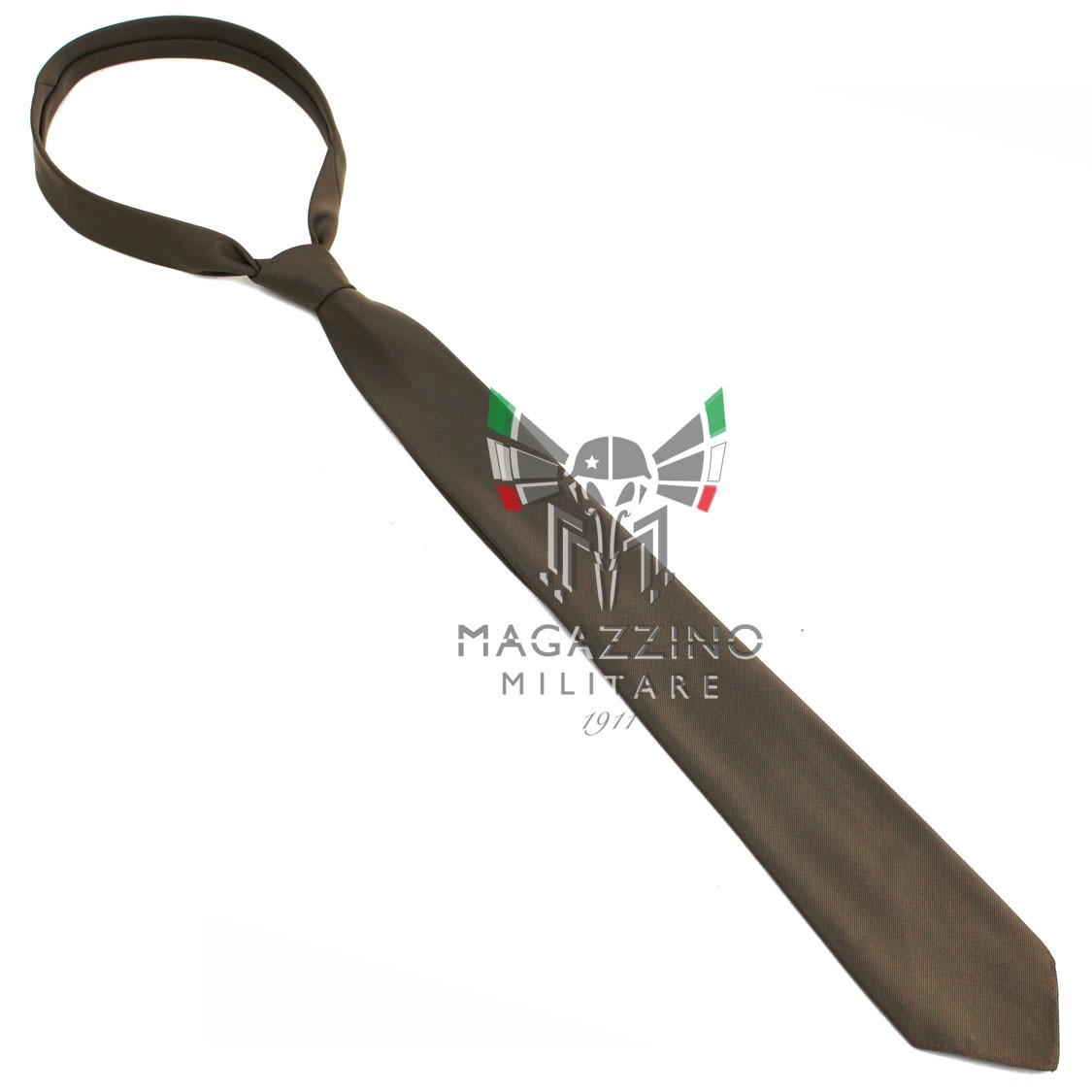 Italian Army Khaki Tie Military Soldier Drop Original NEW