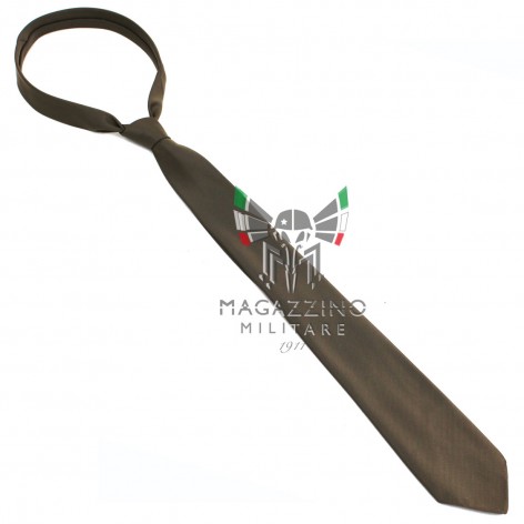 Italian Army Khaki Tie Military Soldier Drop Original NEW