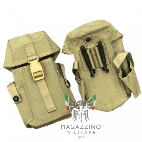 Giberna Originale Esercito Italiano Nylon Verticale Desert Sabbia con Attacchi ALICE