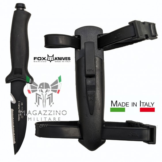 Coltello Fox MILITARY Sub Nero