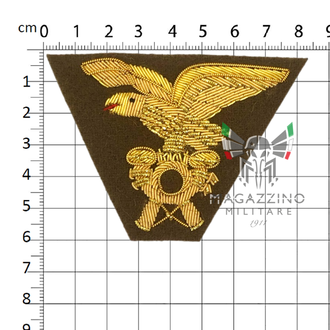 Embroidered Gold Insignia for Alpine Officer Norwegian Jacket Eagle Infantry (200)