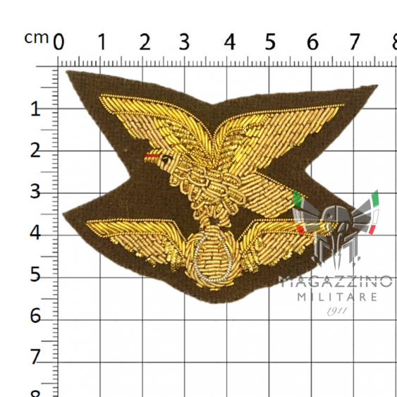 Embroidered Gold Insignia for Alpine Officer Norwegian Jacket Eagle Logistics (203)