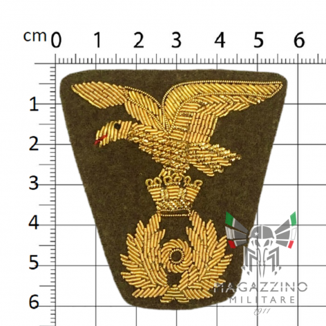 Embroidered Gold Insignia for Alpine Officer Norwegian Jacket Eagle Command Administration (204)