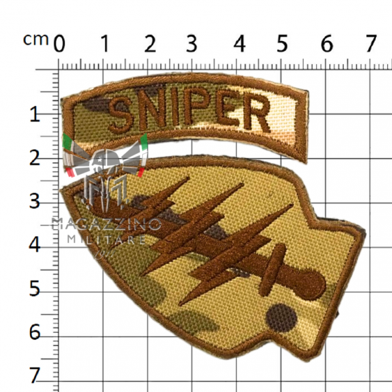 Patch Scudo Sniper Velcrata Multicam (303)