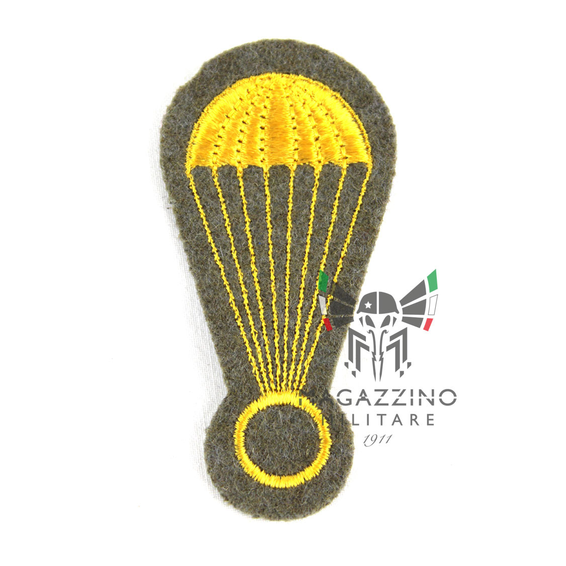 Patch Paratrooper on green wool cloth 60s orignal Italian Army