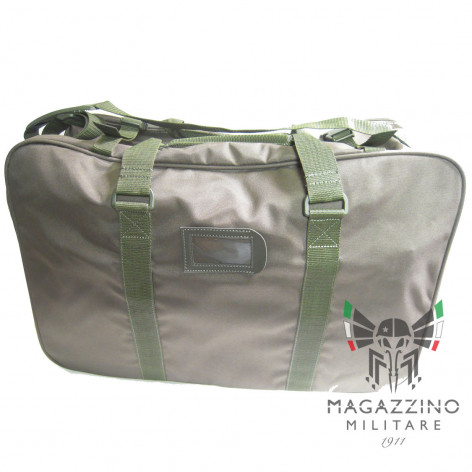 suitcase bag ORIGINAL Italian Army green nylon shoulder bag NEW back